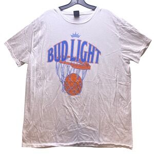 Bud Light Basketball Shirt Mens Extra Large Spell Out Hoop Athleisure Streetwear